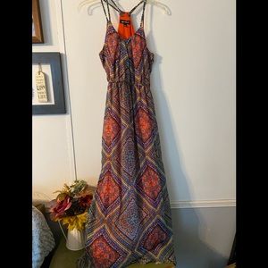 Paisley pattern Summer maxi dress